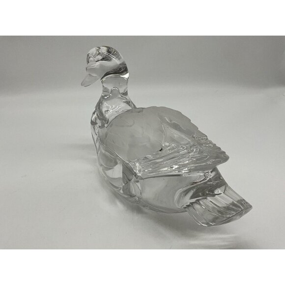 Hand Cut Led Crystal Duck Covered Dish, Made in West Germany Crystal Clear Ind. - Picture 14 of 16